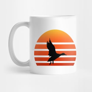 Duck and Retro Sunset Mug